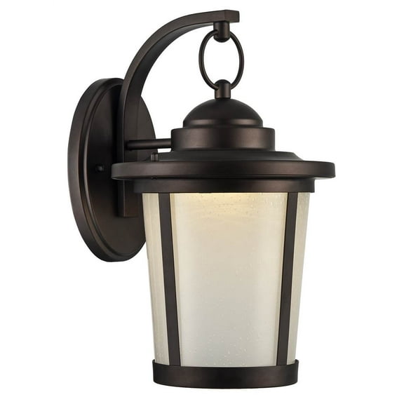 CHLOE Lighting ABBINGTON Transitional LED Rubbed Bronze Outdoor Wall Sconce 13" Tall