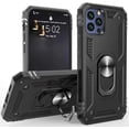 thumbnail image 2 of For Motorola Moto G Play 2024 Shockproof Hybrid Dual Layer PC TPU with Ring Stand Metal Kickstand Heavy Duty Rugged Phone Case Cover by Xpression - Black, 2 of 9