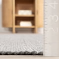 thumbnail image 2 of Home Conservatory Optic Diamond Handwoven Cotton Area Rug, 4' x 6',  Grey, 2 of 8