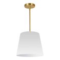 thumbnail image 1 of Dainolite Oversized Drum Small 1-Light 100W Modern Fabric Pendant in White, 1 of 2