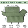 thumbnail image 2 of Funda para Asiento de Coche para Perros NECKORY Impermeable para Asiento Trasero Verde, 2 of 7