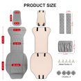 thumbnail image 3 of 2 Pack Leather Front Car Seat Covers, Universal Sideless Car Seat Protectors with Storage Pocket and Seat Belt Pads, Waterproof Automotive Seat Cover for Cars Trucks SUV, 3 of 6