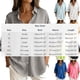 thumbnail image 4 of TaTaai Womens Linen Long Sleeve Button Down Cardigan Solid Color Loose Fit Collared Casual Open Front Blouse Gift, 4 of 6