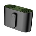 thumbnail image 1 of Ventilador personal Ventilador de cintura Ventilaciones de aire dobles Recargable 4 manecillas de velocidad ajustables para actividades al aire libre Negro, 1 of 8
