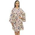 thumbnail image 1 of Bimba Women's Floral Printed Bridesmaid Kimono Robe With Belt Coverup Wrap - 16, 1 of 5