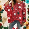 thumbnail image 2 of Chandails de Noël pour Femmes 2025 Col Rond Hiver Mignons Pulls, 2 of 4