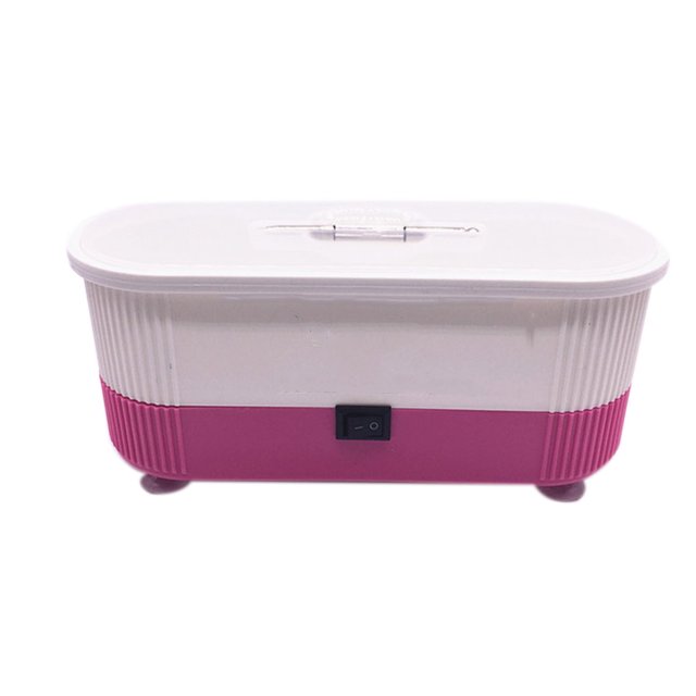 Wisewang Ultrasonic Eyeglass Glasses Clean Watch Jewelry Cleaner Machine pink