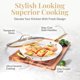 thumbnail image 5 of Gotham Steel 14 Inch Non Stick Frying Pan, Nonstick Skillet with Lid, PFOA Free Ceramic Cooking Pan, Dishwasher Safe, Cream White, 5 of 7