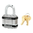 thumbnail image 2 of Padlock, Keyed Different, Standard Shackle, Square Stainless Steel Body, Boron Shackle, 13/16 in W, 2 of 4
