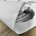 thumbnail image 5 of Ambesonne Nature Place Mats Set of 4, Hand Drawn Honeycomb, Standard Size, Charcoal Grey White, 5 of 6
