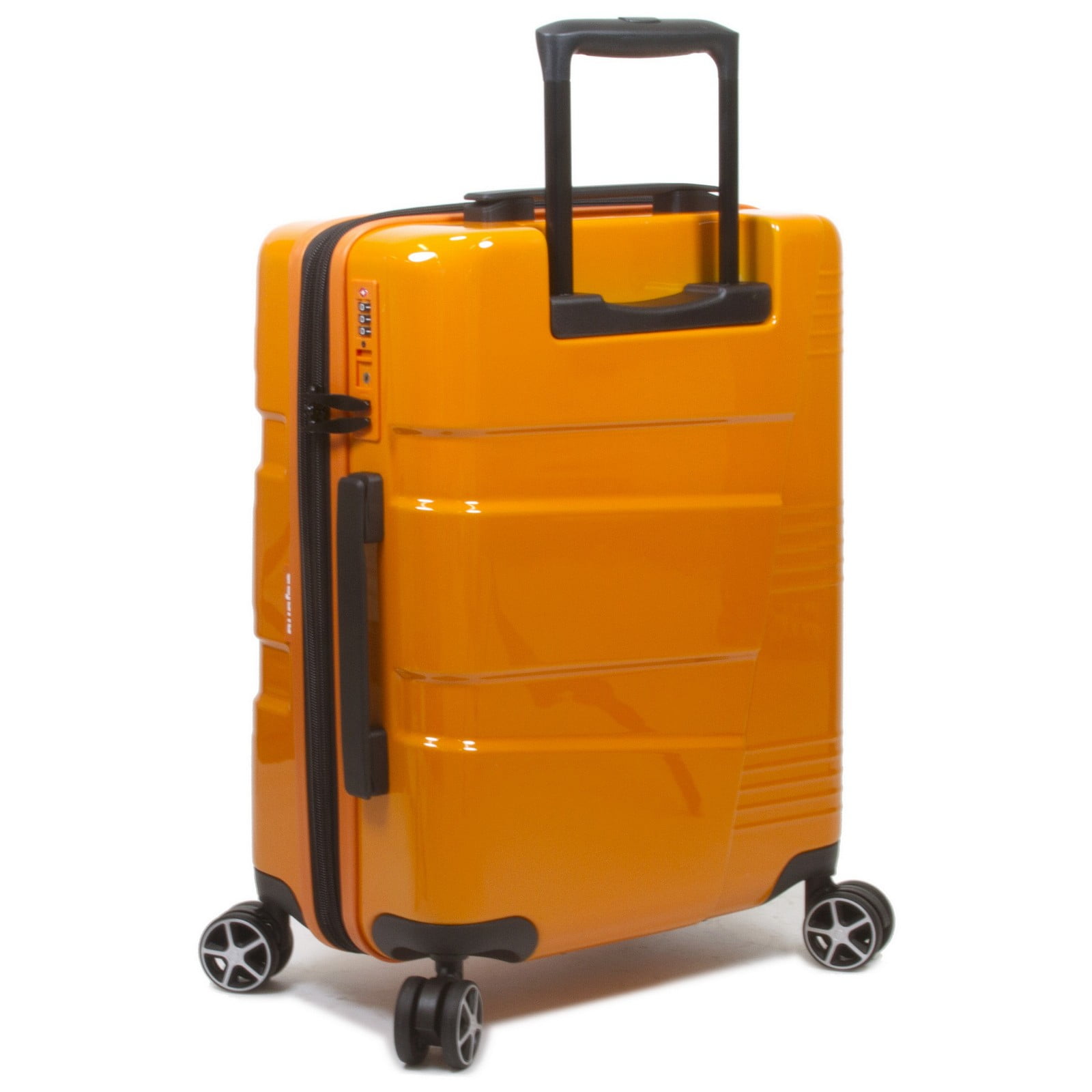 Dejuno Lumos Hardside 3-Piece Expandable Spinner Luggage Set - Orange