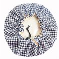 thumbnail image 3 of Satin Bonnet Children‘s Sleeping Cap Soft Night Adjustable Double Sleep Cap(Black), 3 of 3