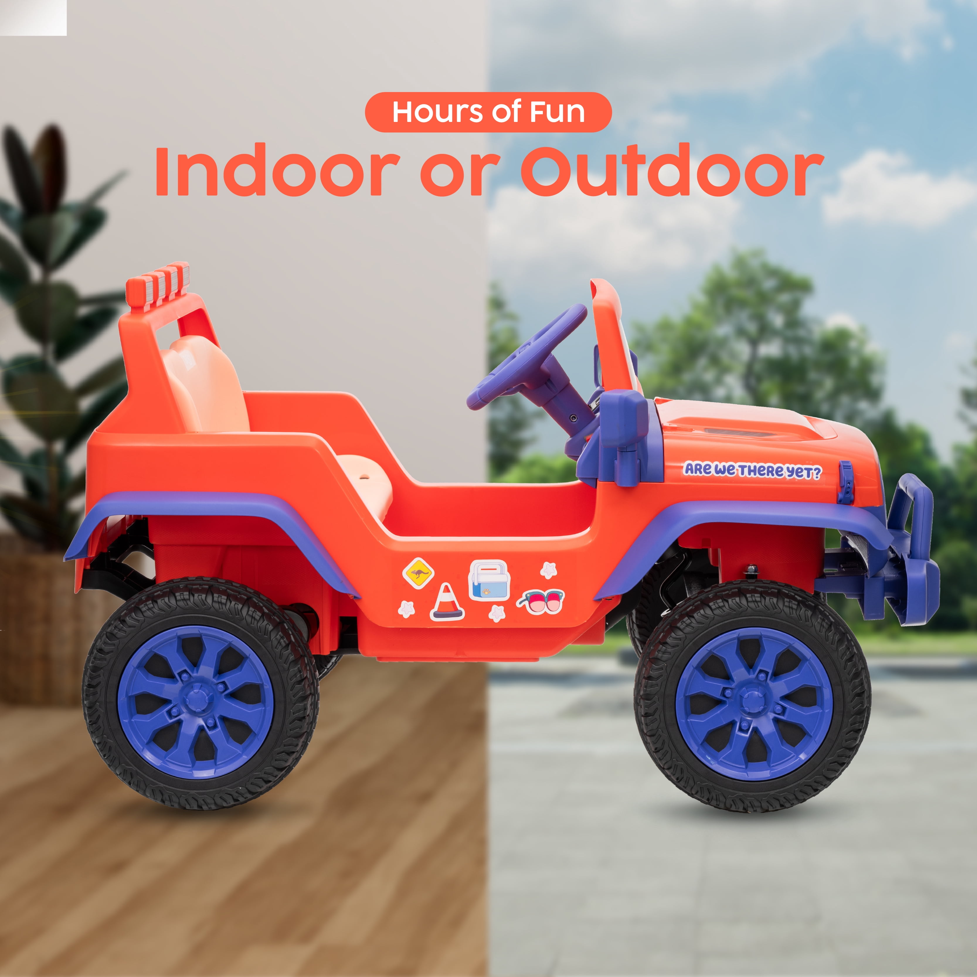 Bluey 12V Electric 1 Seat Ride-On for Kids with Music, USB Port, Working Headlights, and Forward/Reverse Drive, Top Speed 3.5 Mph