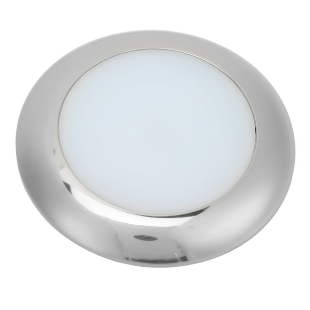Luz de techo LED de 152mm/6,0 pulgadas, 12V, ultradelgada, IP66, resistente al agua, montaje en superficie para yates marinos, RV, autocaravana