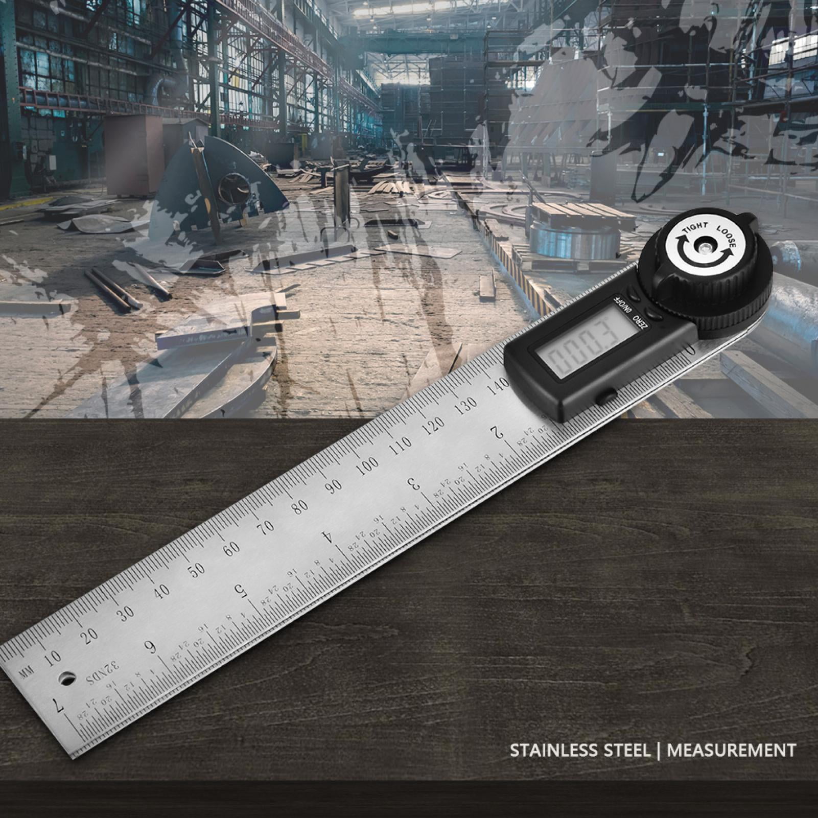 DOUKI Digital Angle Finder 0-300mm Stainless Steel Electronic