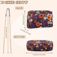 thumbnail image 4 of FORMRS Women Crossbody Purse with Chain Strap Vegan Leather Shoulder Handbag, Purple Flowers, 4 of 7