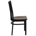 thumbnail image 3 of Bowery Hill Black Back Metal Dining Chair in Mahogany, 3 of 8