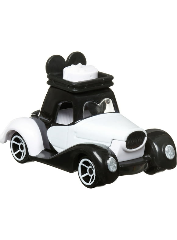 Hot Wheels Disney 100 Steamboat Minnie Character Car, 1:64 Scale Collectible Toy Car, 0.13lbs