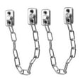 thumbnail image 4 of AURARMLET 2Pcs Chain Door Lock Stainless Steel Prevent Sudden Closure Indoor Safety Silver, 4 of 8