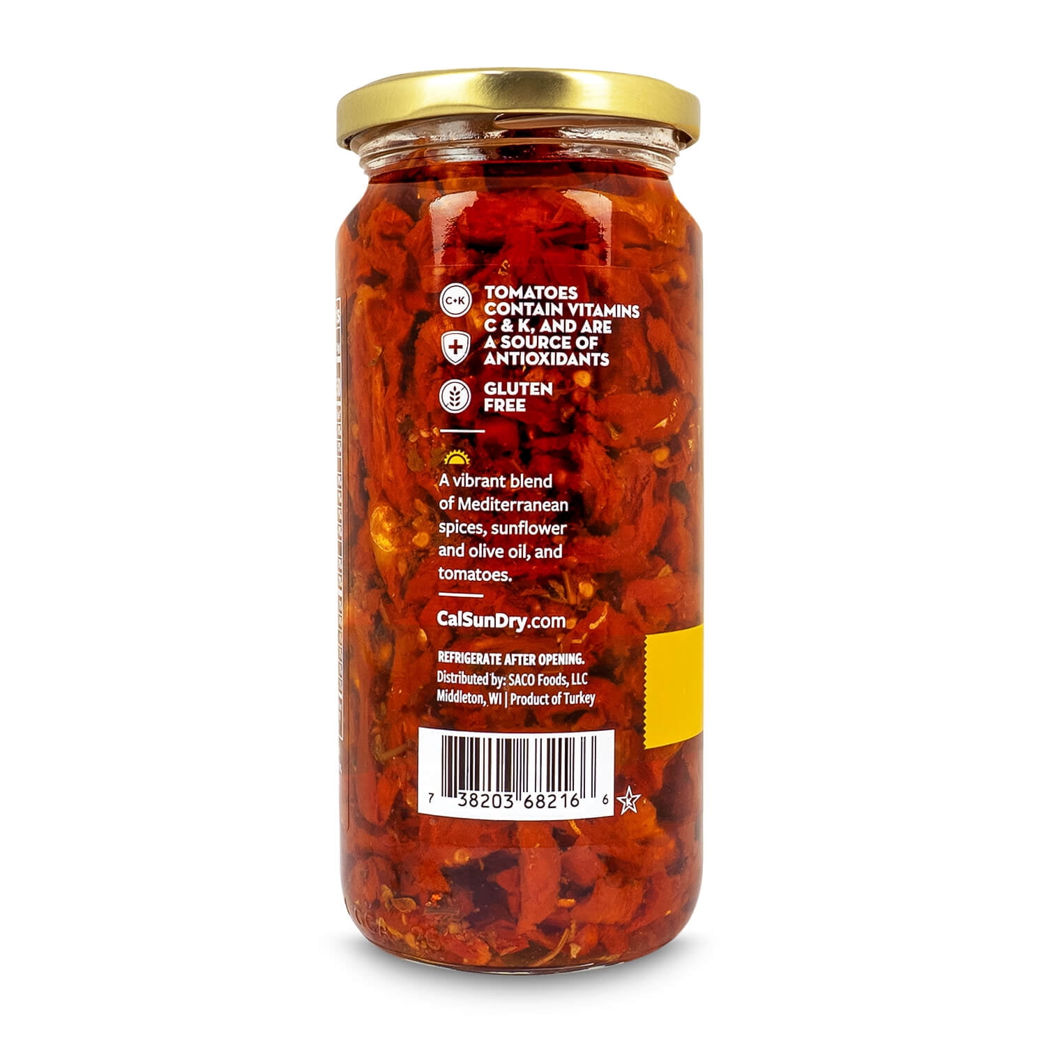 California Sun Dry, Sun-Dried Tomatoes in Oil with Herbs, Julienne Cut, 16 oz Jar