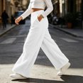 thumbnail image 7 of yillto Women's Wide Leg Fleece Lounge Pant Fuzzy Winter Cozy Warm Soft Sherpa Pajama Bottoms Sleepwear, 7 of 7