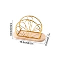 thumbnail image 3 of Napkin Holder, Staron 2026 Modern Metal Napkin Rack for Kitchen Countertops, Iron Cocktail Napkin Dispenser Space Saving Vertical Design Indoor Outdoor Use, Gold, 3 of 6
