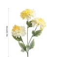 thumbnail image 3 of 3 Pcs Artificial Mums Flowers for Outdoor, UV Resistant Fake and Chrysanthemums Plant, Floral Arrangements for Garden, Yard, 3 of 6
