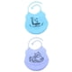 thumbnail image 1 of 2pcs Baberos De Silicona Suave Para Bebés Delantal Impermeable Para Niños Con Bolsillo Para Comida / Azul, 1 of 9