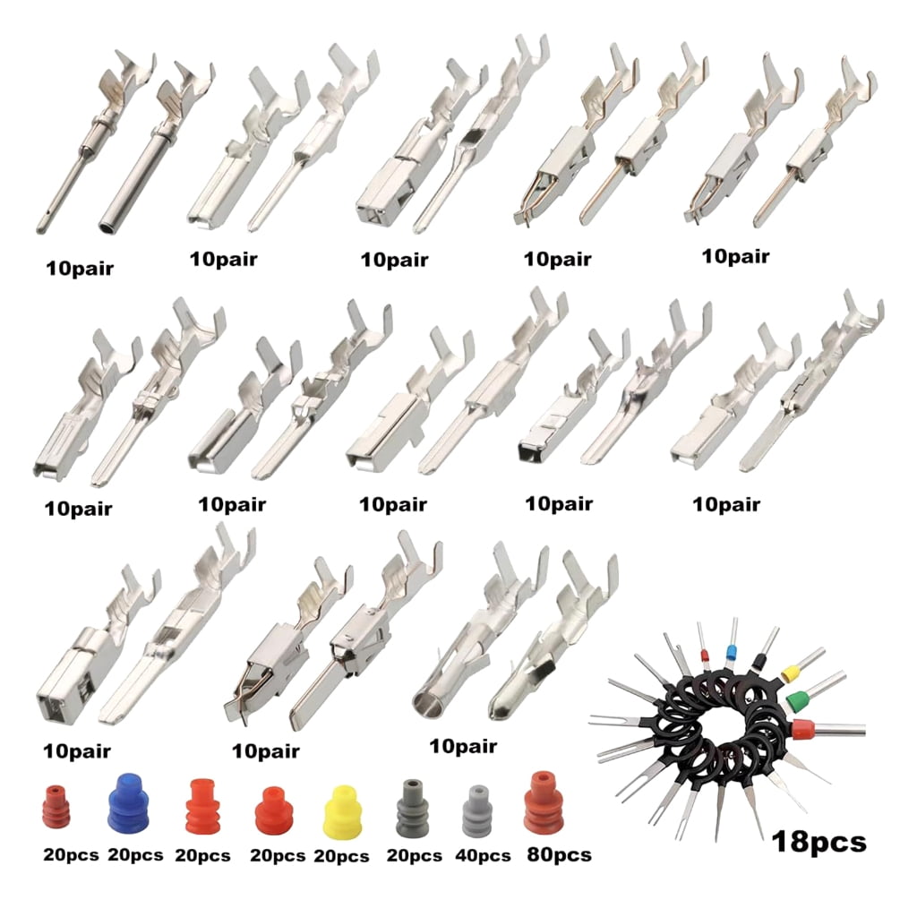 500Pcs Electrical Pin Connector Car Wire Terminals Connector Pin 1-3.5mm