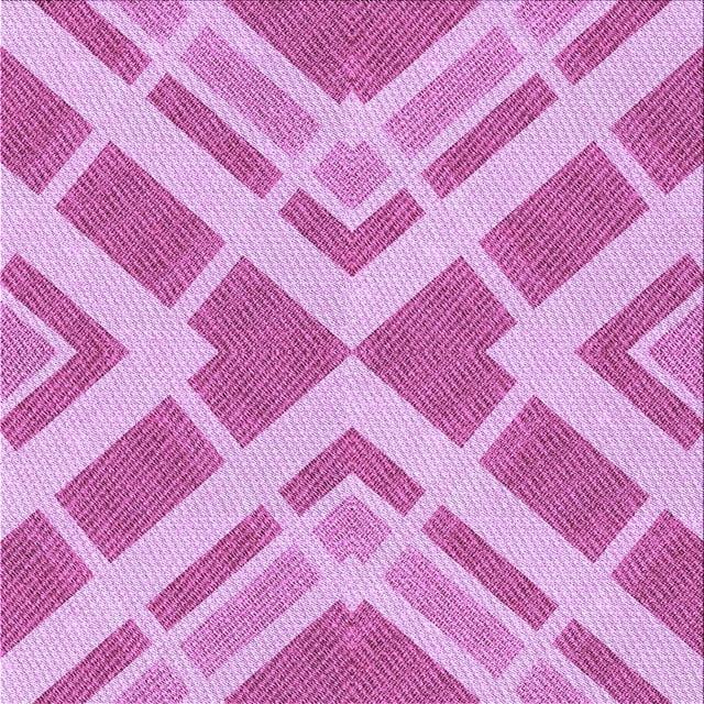 Ahgly Tapis d'Intérieur Lavable en Machine Carré Transitionnel Rose Néon, 6 Pieds Carré