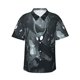 thumbnail image 1 of Balery Forest Black Ghost Warrior Camisas hawaianas de manga corta para hombre, camisas playeras de corte holgado, camisas de vacaciones con botones,Large, 1 of 7