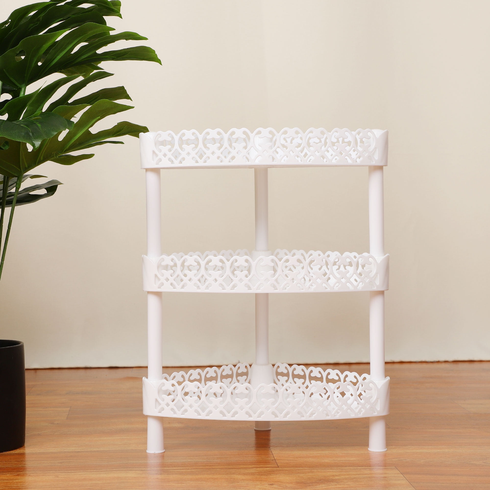 3 Tier Shower Shelf, Rack Shelves Triangle Plastic Holder Organizer for