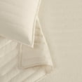 thumbnail image 2 of Brooklyn Loom Classic Solid 100% Cotton 200 Thread Count Percale Chalk 3-Piece Full/Queen Quilt Set, Solid Casual themed, Adult Bedding, OEKO-TEX Certified, 2 of 9