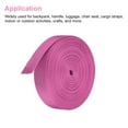 thumbnail image 4 of Uxcell Flat Nylon Webbing Strap for Luggage-rack Backpack Handle Cargo Straps Light Rose Red, 4 of 7