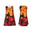 thumbnail image 6 of Defioc Marigold Flowers In Different Colors Pattern Women's Summer Dresses 2025 Beach Casual Sleeveless Tank Loose Sundress Beach Vacation Clothes with Pocket -Medium, 6 of 7