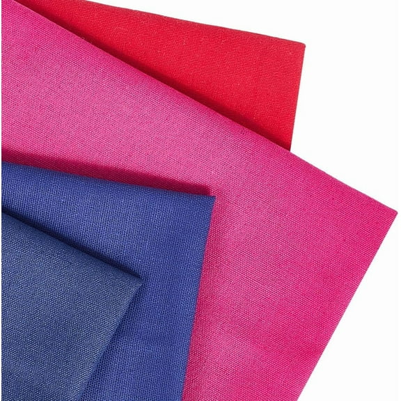 19.69 Inch 4Pcs Colorful Embroidery Canvas Stitch Cloth Solid Color Squares Natural Linen Needlework Embroidered Fabric Set for Sewing Making Garment Crafts DIY Decoration Accessories diy