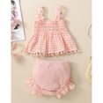 thumbnail image 2 of LUOGENLI Girls Summer Outfits Size 6/6X Summer Baby Girls Spring Summer Solid Cotton Sleeveless Tops Shorts Outfits Girls Summer Outfits Size 6T Back to School Outfits for Girls 4Th Grade 3-6 Months, 2 of 6