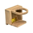 thumbnail image 3 of Teak Folding Drink Holder Insulated Drink Holder, 3 of 5