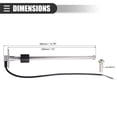 thumbnail image 4 of Unique Bargains Universal Marine Fuel Sending Unit Float Fuel Gauge Diesel Water Level Sender Unit Sensor 13' 330mm, 4 of 7
