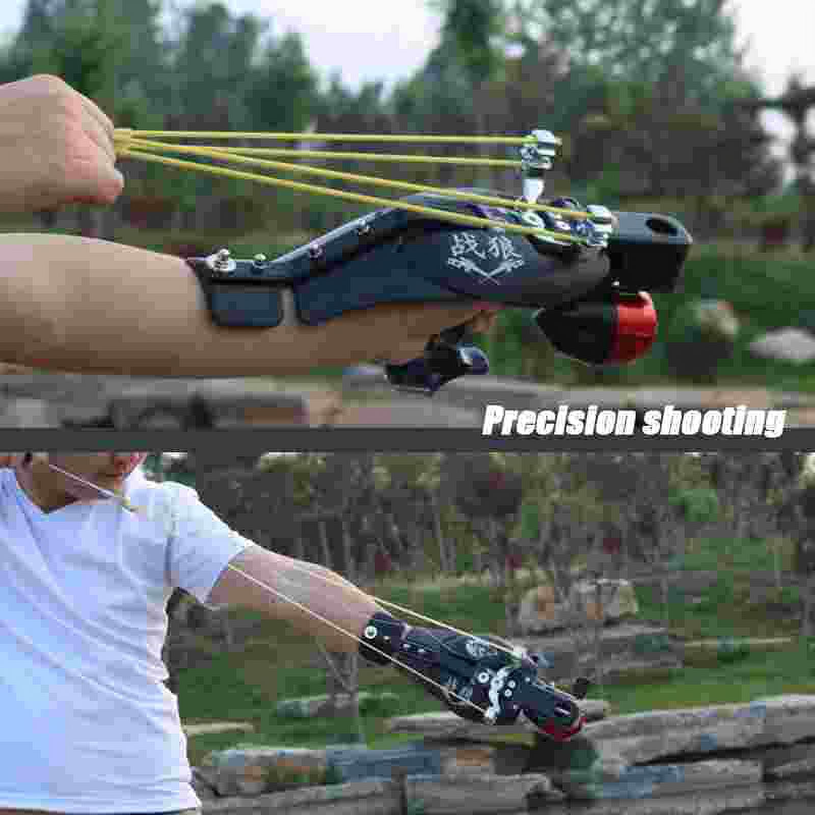 VERY100 High Velocity Hunting Fishing Slingbow Slingshot Fishing Reel  Catapult Arrow Rest and Wrist
