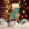 thumbnail image 5 of Xuniizn Christmas Stockings Bulk, Assorted Festive Xmas Stockings for Fireplace Mantel Decor, Traditional Holiday Ornaments, Christmas Decorations for Home, Wood, 5 of 8