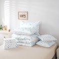 thumbnail image 6 of Manfei Coastal Bow 7 Pieces Full Size Bedding Sets,Seashell Line Full Size Bed in a Bag,Colorful Stars Reversible, 6 of 7