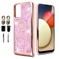 thumbnail image 1 of Value Pack ! for Samsung Galaxy A52 5G Liquid Glitter Bling Sparkling Cute Woman Girl Phone Case Silicone PU Shock Bumper Scratch Guard Skin Wrap Slim Cover, 1 of 4