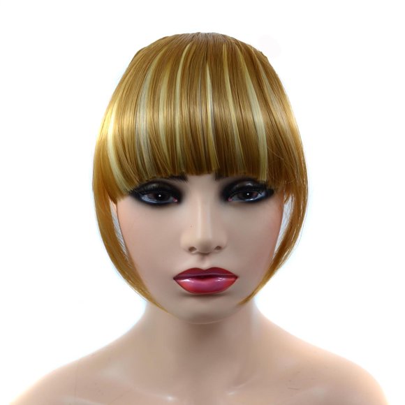 Pompotops Beauty Products Clearance,Women Beauty Gifts,Braid Hairband Synthetic Bangs Heat Bangs Hair Extensions for Lady