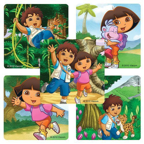 Dora the Explorer & Diego Stickers - 75 Per Pack - Walmart.com