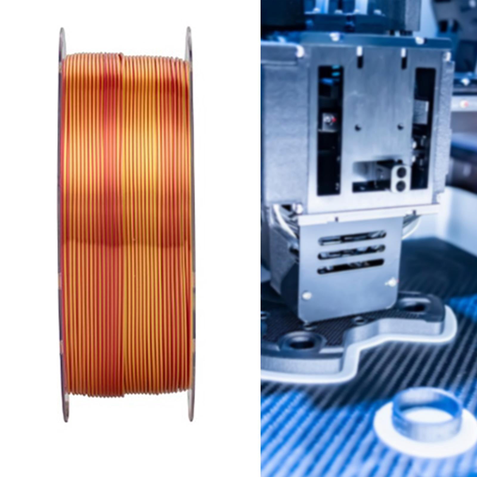 Wzmzjy Pla Filament Easy Use 1.75mm dimensional Accuracy Double Tri Color Option High Gold and Red