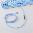thumbnail image 5 of Mini Xlr 5pin Metal Coiled Cable USB to Type C 20cm Short Wire Mechanical Keyboard Cable, 5 of 5