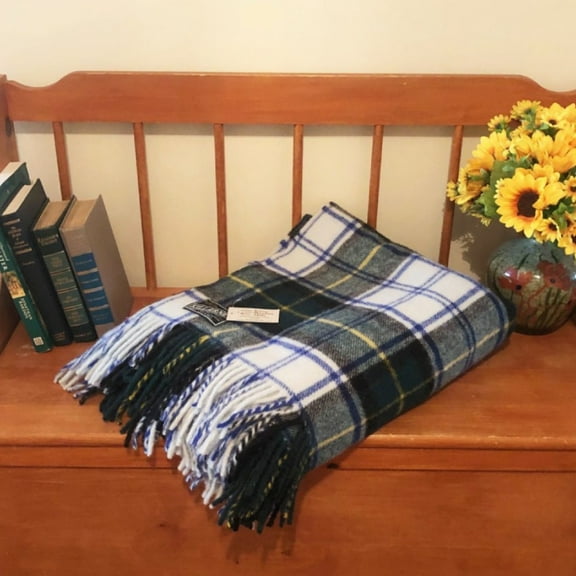 Dress Gordon Tartan Wool Throw Made By Kerry Woollen Mills