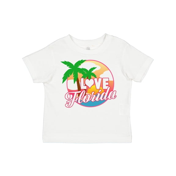 Inktastic I Love Florida with Ocean and Palm Trees Boys or Girls Toddler T-Shirt