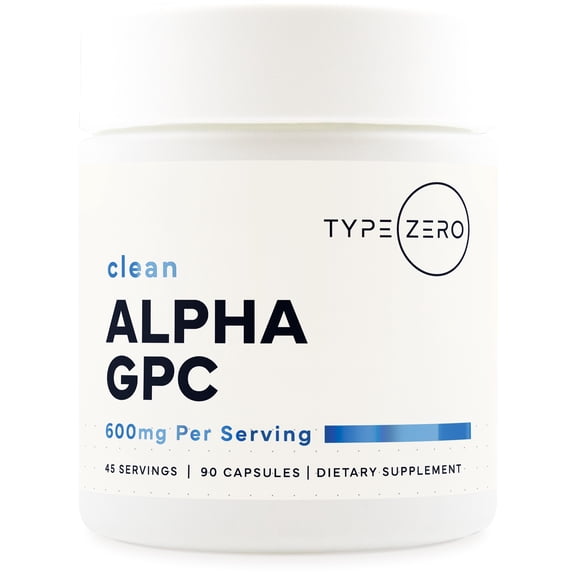 Ultra Clean Alpha GPC Choline Supplement (600mg | 90 Capsules) Soy Free, Non-GMO Nootropics Alpha GPC 600mg / 300mg; Alpha-GPC Brain Memory and Focus Supplements, Citicholine Acetylcholine